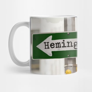 Hemingway Traffic Sign Mug